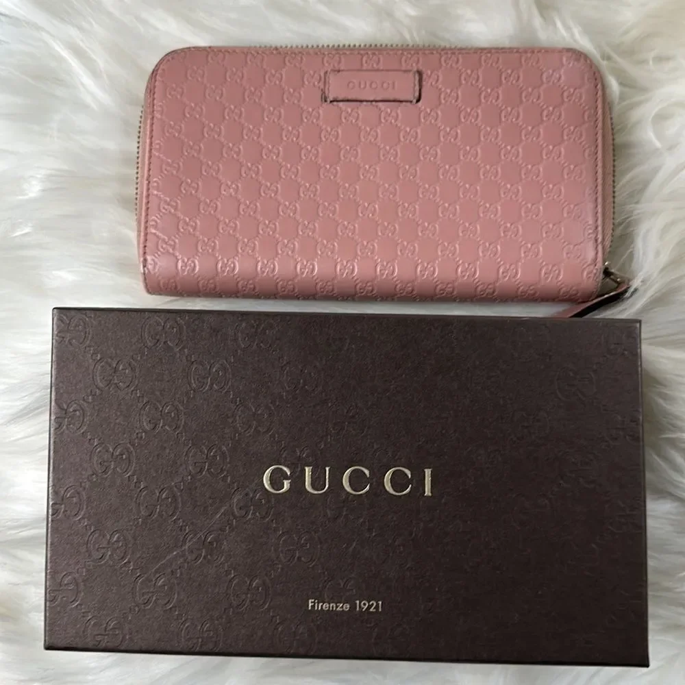 💯 Authentic Guccissima Zipped Long Wallet 🍀